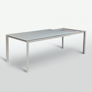 Mesa Paris Cristal de Ingenia. Mesas para salón extensibles. Diseño italiano.