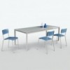 Mesa Paris Cristal de Ingenia. Mesas para salón extensibles. Diseño italiano.