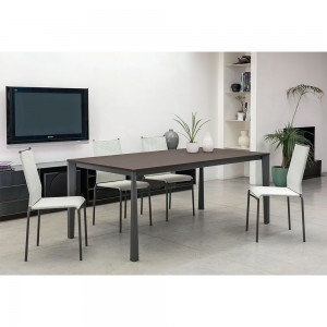 Mesa de melamina de diseño Prisma para salón de Ingenia.