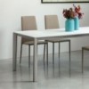 Mesa Prisma Extensible Cristal de Ingenia. Mesas extensibles para comedor.