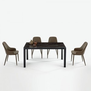 Mesa Prisma Extensible Cerámica de Ingenia. Mesas extensibles para comedor.