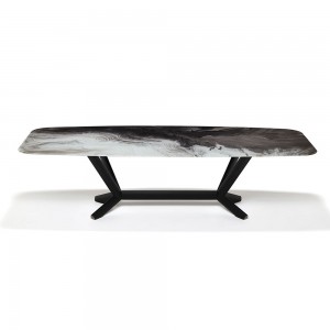 Mesa Planer CrystalArt de Cattelan Italia. Mesa de diseño para salón.