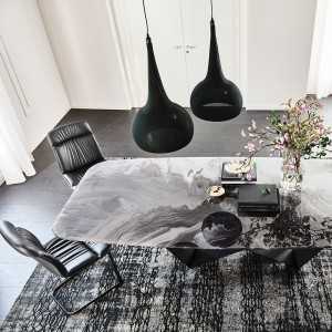 Mesa Skorpio CrystalArt de Cattelan Italia. Muebles modernos italianos.