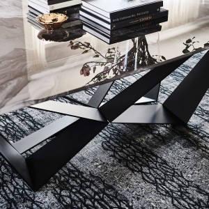 Mesa Skorpio CrystalArt de Cattelan Italia. Muebles modernos italianos.