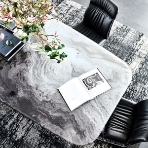 Mesa Skorpio CrystalArt de Cattelan Italia. Muebles modernos italianos.