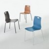 Silla Olly de Ingenia. Sillas apilables de polipropileno. Sillas de diseño.
