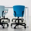 Silla oficina Eina Tapizada de Enea. Silla original. Diseño para estudios.
