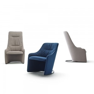 Butaca Nagi de Viccarbe. Butacas tapizadas modernas ideal para interiores.