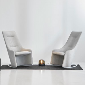 Butaca Nagi de Viccarbe. Butacas tapizadas modernas ideal para interiores.