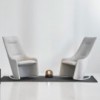 Butaca Nagi de Viccarbe. Butacas tapizadas modernas ideal para interiores.