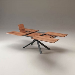 Mesa comedor 4x4 extensible de Ozzio design. Mesas extensibles modernas.