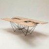 Mesa Fil8 Extensible de Ozzio design. Mesa de madera rectangular.