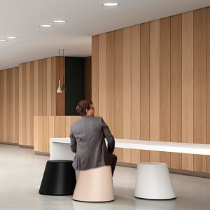 Papelera Conee de Systemtronic. Muebles oficina diseño.