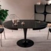 Mesa Eclipse extensible con sobre cristal o cerámica de Ozzio design.