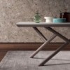 Mesa Random de Ozzio design. Mesas extensible con sobre de madera.