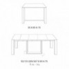 Mesa/consola A4 de Ozzio design. Consola transformables a mesa.