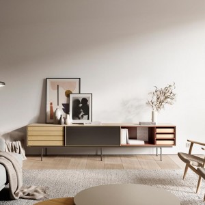 Mueble composición salón colección Aura de Treku.