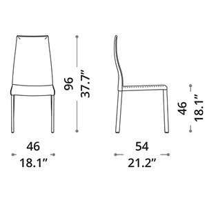 Silla Blitz de Ozzio design. Sillas de elegante diseño italiano.