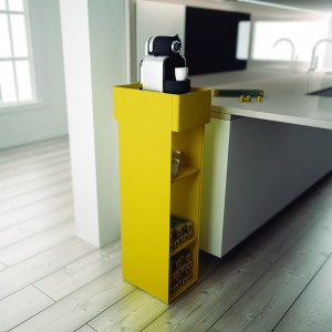 Mueble auxiliar Beside High de Systemtronic. Muebles oficina diseño.