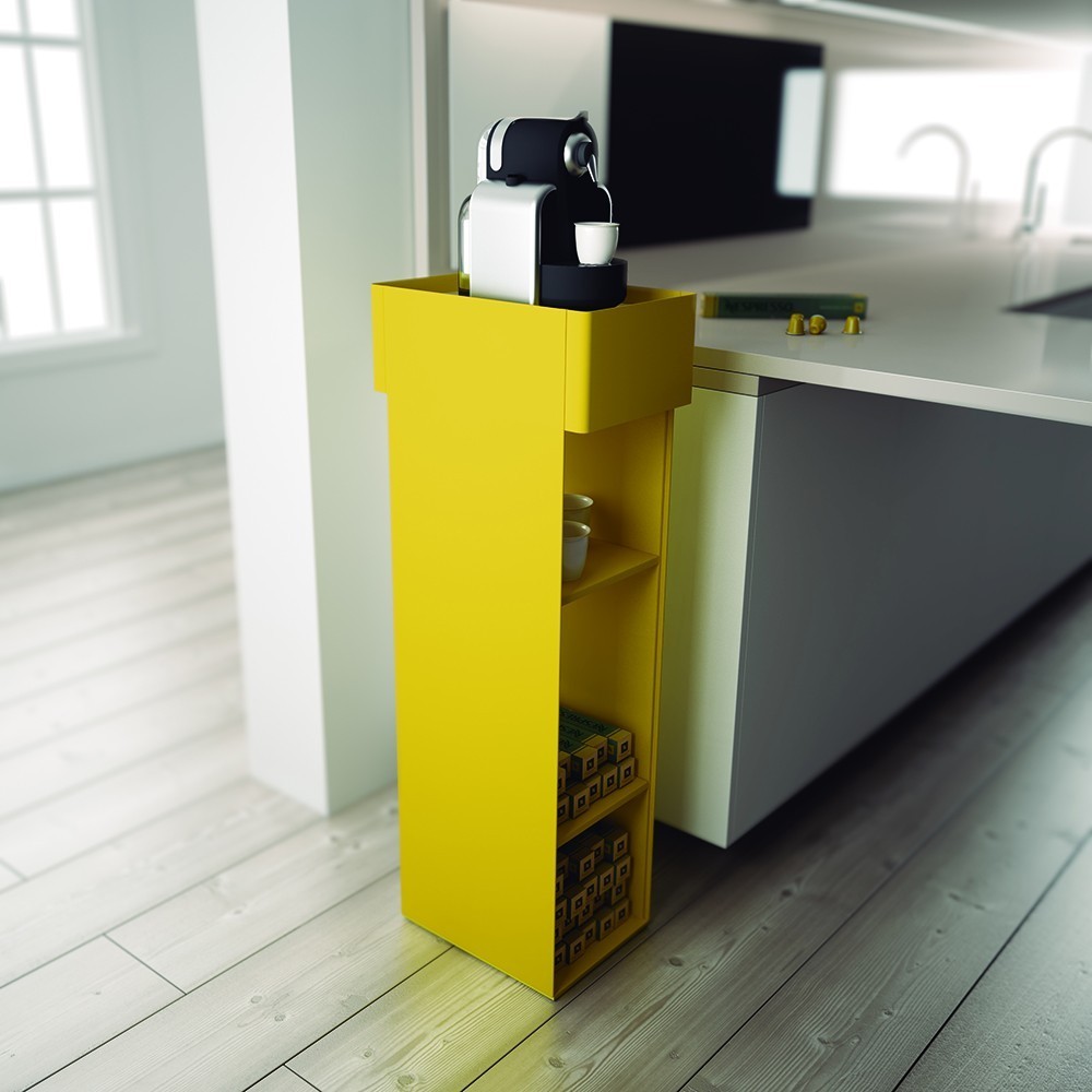 Mueble auxiliar Beside High de Systemtronic. Muebles oficina diseño.