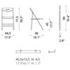 Silla Plegable Ripiego de Ozzio design. Sillas modernas de cocina plegable.