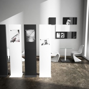 Panel vertical Lit de Systemtronic. Muebles oficina diseño.