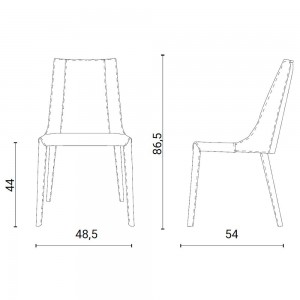 Silla tapizada Loren de Ozzio Design. Sillas de diseño.