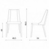 Silla tapizada Loren de Ozzio Design. Sillas de diseño.