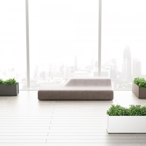 Macetero Crepe de Systemtronic. Muebles oficina diseño.