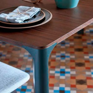 Mesa rectangular fija Lataula de Arlex. Mesas modernas.