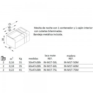 Mesa auxiliar Indigo de Arlex. Muebles de diseño.