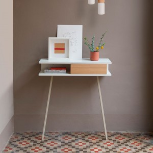 Cónsola Passing LACA cajón MADERA de Arlex. Muebles de diseño.