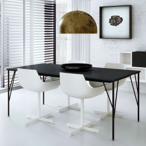 Mesa rectangular elegante Feel de Arlex. Mobiliario de diseño.