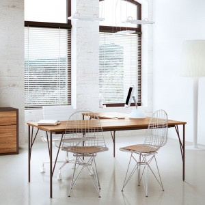 Mesa rectangular elegante Feel de Arlex. Mobiliario de diseño.