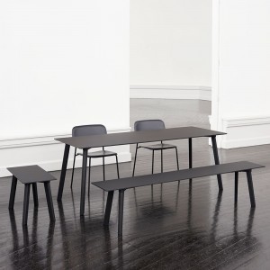 Mesa Copenhague Deux CPH210 rectangular Hay. Mesas de diseño Nórdico.