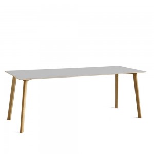 Mesa Copenhague Deux CPH210 rectangular Hay. Mesas de diseño Nórdico.