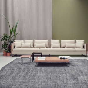 Sofá Deck madera de Joquer. Sofás modulares de diseño moderno. Sofás cómodos para los salones.
