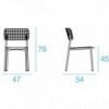 Silla Lyze perfecta para exteriores de Emu.