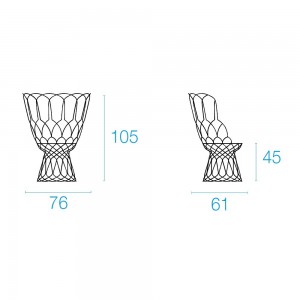 Sillón Re-trouvé para espacios exteriores diseñado por Emu.