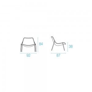 Sillón Round apilable moderno perfecto para espacios ambientes catalogo Emu.