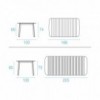 Mesa Rectangular Shine ideal para exteriores de Emu.