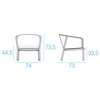 Sillón ancho Carousel para exteriores por Emu. Sillones de diseño.
