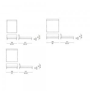 Cama moderna de matrimonio Bed de Cappellini.