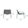 Sillón Rio R50 para ambientes exteriores de Emu.