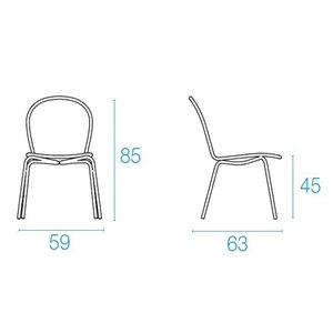 Silla Ronda de diseño moderno de Emu.