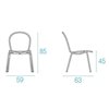 Silla Ronda de diseño moderno de Emu.