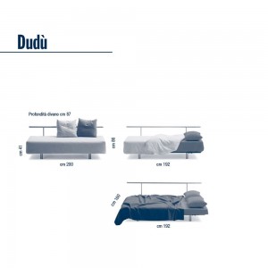 Sofá cama Dudù de Campeggi. Sofas cama de diseño.