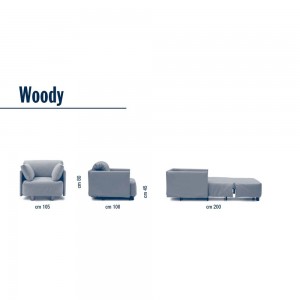 Sillón cama Woody de Campeggi. Sofas cama de diseño.