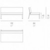 Sofá modular 4 Timeless para terraza de Gandia Blasco. Sofá de diseño.