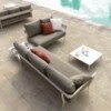 Sofá 2 Plazas Aikana de diseño moderno y elegante de Fast. Sofás de terraza.
